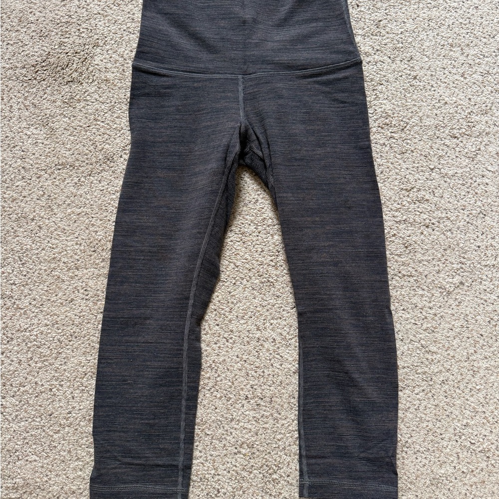 lululemon athletica Heathered Black High-Rise Leggings